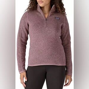 Patagonia Better Sweater Jacket Stormy Mauve Quarter-Zip Fleece Pullover size L